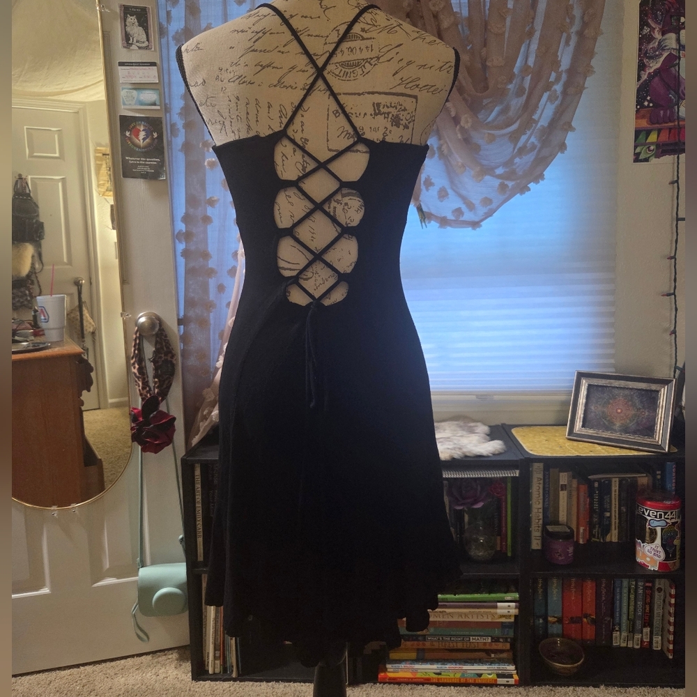 Flirty Black Ruffle Minidress